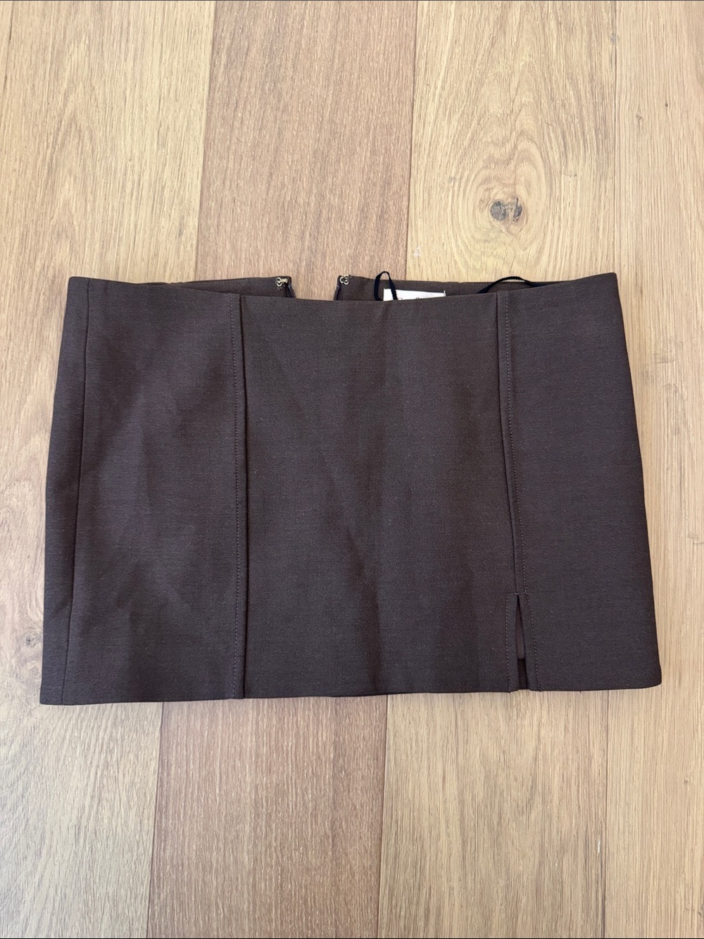 Camila Coelho Dark Brown Mini Skirt